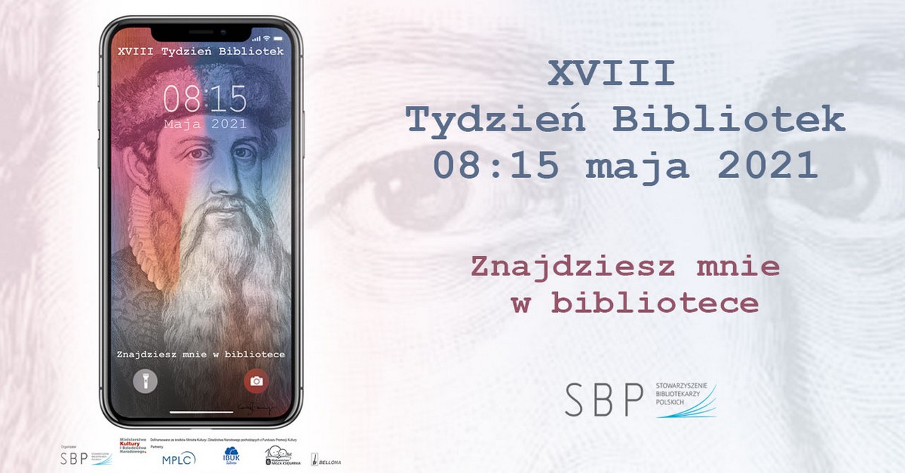 plakat promujący Tydzień Bibliotek